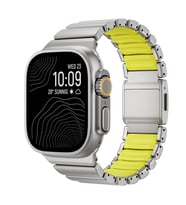 Lexroo Watch Ultra 49mm KRD-152 Titanyum Silikon Kordon - Gri-Yeşil