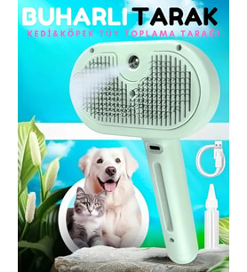 Kedi Köpek İçin Şarjlı Buharlı Tüy Toplama Temizleme Makinesi Masaj Etkili Sessiz Sulu
