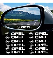 Opel Logo Yan Ayna Kapı Kolu Jant Oto Sticker Yapıştırma 12 Adet 10 X 1,5 Cm