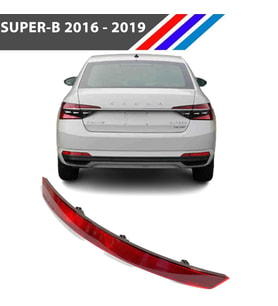 Skoda Super B Arka Tampon Reflektörü 2015 Sonrası - Sol
