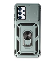 Pilelistore   Samsung Galaxy A52 Kılıf Pars Lens Yüzüklü Silikon - Yeşil