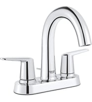 Veletto 4 Inç Centerset 2 Kulplu Yüksek Ağızlı Banyo Bataryası Starlight Krom