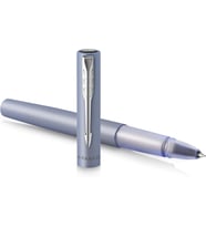 Parker Vector Xl Tükenmez Kalem Metalik Gümüş-Mavi Vernik Pirinç Üzerine Siyah Mürekkep Dolumu I