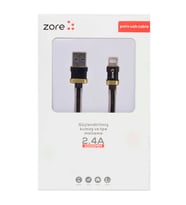 Zore Poro Lightning Usb Kablo 1M (Siyah)
