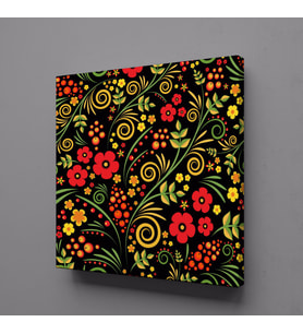PAPATYALAR KANVAS TABLO 130x130cm (Karışık)