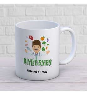 KİŞİYE ÖZEL DİYETİSYEN MESLEK KUPA BARDAK