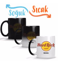 Hard Rock Cafe Seoul Sihirli Kupa Bardak Porselen