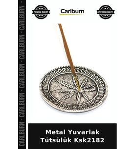 Metal Yuvarlak Tütsülük Seçkin Tercih Ev Hediyesi Ofis Objesi