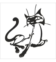 KEDİ FOLYO STİCKER 200cm Uzunluk (Karışık)
