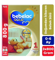 Bebelac Gold 1 Bebek Sütü 800 gr 3'lü Paket