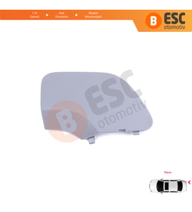 Renault Dacia Duster MK2 HM 2017-2023 511655594R için Arka Tampon Çeki Demiri Kapağı Gri