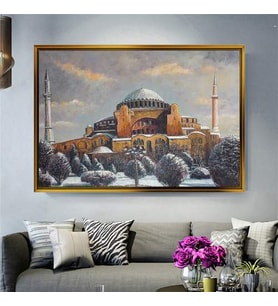 Altın Çerçeveli dekoratif tablo a1654 (Gold)