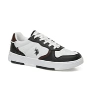 U.S.POLO ASSN ANDREI 5PR BEYAZ BORDO CASUAL ANATOMİK SPOR AYAKKABISI