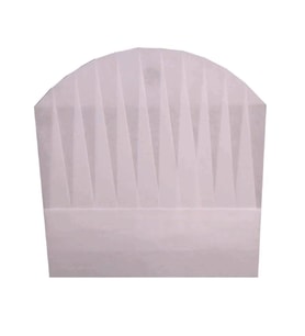 Tela Aşçı Kepi 30 cm. Beyaz 100 Adet 