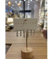 Yakemiyou Silver Halka Motifli Altılı Küpe