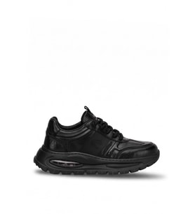 Guja 26BLG548-1 Erkek Hakiki Deri Klasik Sneaker Siyah