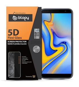 Blogy Galaxy J6 Plus 2018 ile Uyumlu Flexi 5D Ekran Koruyucu