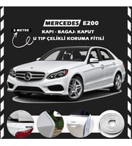 Mercedes E200 Oto Araç Kapı Koruma Fitili 5metre Parlak Beyaz Renk