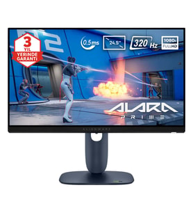 Dell Alienware AW2525HM 24.5 inç 320Hz 0.5ms Full HD Adaptive Sync Fast IPS Pivot Gaming Monitör – 3 Yıl Yerinde Servis Garantisi