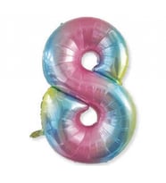 FOLYO BALON RAKAM 8 40 İNC RENGARENK PK:1-1-