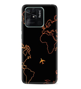 Xiaomi Poco X3 Pro M4 Pro X4 Pro C40 10C Kılıf Desenli Silikon Harita ve Uçak 1777