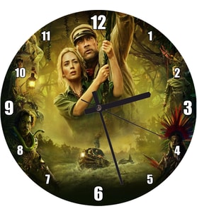 Cakatablo Jumanji Emily Blunt Dwayne Johnson Duvar Saati