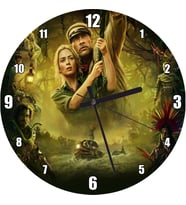 Cakatablo Jumanji Emily Blunt Dwayne Johnson Duvar Saati