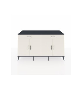 Kronos Konsol 4 Raflı 2 Çekmeceli 4 Kapaklı 176x59x99 Antrasit-Aytaşı