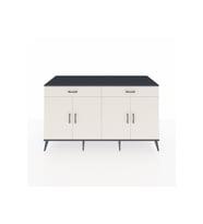 Kronos Konsol 4 Raflı 2 Çekmeceli 4 Kapaklı 176x59x99 Antrasit-Aytaşı