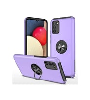 Galaxy A02S Kılıf Elit Yüzüklü Kapak - Mor