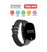 ZmSmart Akıllı Çocuk Takip Saati Sesli Görüşme Özellikli Gps Konum Desteği Siyah Renk Pro-90