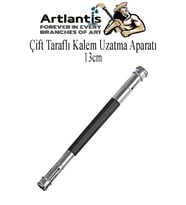 Kalem Uzatma Aparatı 1 Adet Çift Taraflı 13 cm Kalem Uzatma Aparatı Çift Uçlu Derceli Kalem Tasarım Hobi (Çok Renkli)
