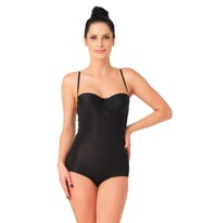 SİYAH MI Emay 2723 Lazer Kesim Göğsü Açık Slip Korse