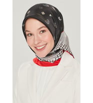 ARMİNE İPEK EŞARP 8517D (TWİLL)-09