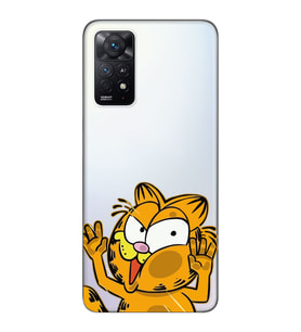 Redmi Note 12 Pro 4G Uyumlu Garfield Desenli Şeffaf Telefon Kılıfı