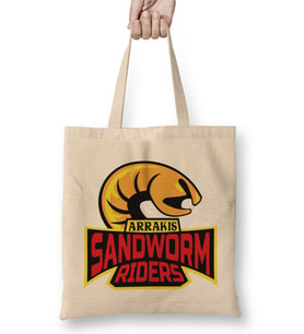 Dune Arrakis Sandworm Riders Bez Çanta Uzun Saplı