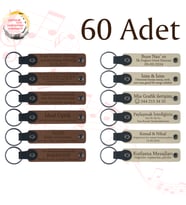 A Kahve & Sütlü Kahve, Topluluk Etkinliklerine Katılım Hediyesi, 60’lı Set, Kişiye Özel Anahtarlık