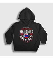 Presmono Unisex Çocuk Siyah Dagestan Ufc Mma Magomed Ankalaev Kapüşonlu Sweatshirt 520688tt