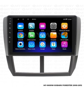 Subaru Forester 9 inç Android Navigasyon ve Multimedya Sistemi 2008-2012