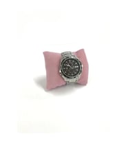 Süet Kumaş Pembe Renk 5 Adet 8/8 Cm Takı Yastığı