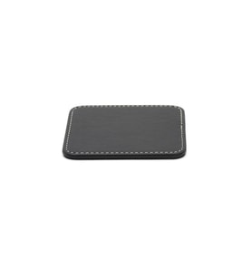Bardak Altlığı Masaüstü Kare Cup Coaster Rainbow Vegan 11x11 cm (Siyah)