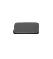Bardak Altlığı Masaüstü Kare Cup Coaster Rainbow Vegan 11x11 cm (Siyah)
