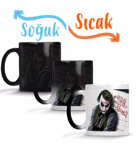 Joker Sihirli Kupa Bardak Porselen