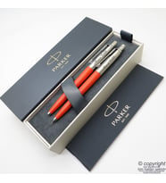 Parker Jotter Original Turuncu Tükenmez Kalem + 0.5 Versatil (uçlu) Kalem Set  İsme Özel Kalem  Hediyelik Kalem
