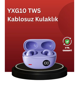 YXG10 Açık Kulak Bluetooth Kulaklık – Klipsli, Güvenli Spor Tasarım, 30 Saat Pil
