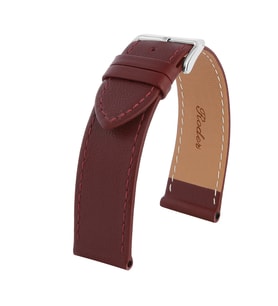 R4150S RODER DERİ KAYIŞ - BORDO - 24MM