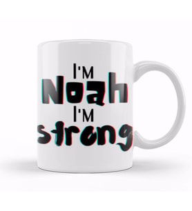 Noah Name Custom Design Gift Baby Gift For Him Kupa Bardak Porselen
