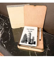 İnşaat Mühendisi Ahşap Kutulu Defter Kalem Set 001