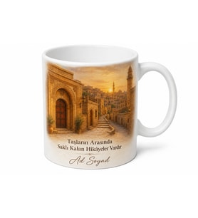 Mardin Taş Sokaklar Temalı Kişiye Özel Kupa Bardak Hediye
