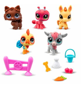 Littlest Pet Shop Minişler 5'li Figür Seti S1 S01005103 Minişler Çiftlikte